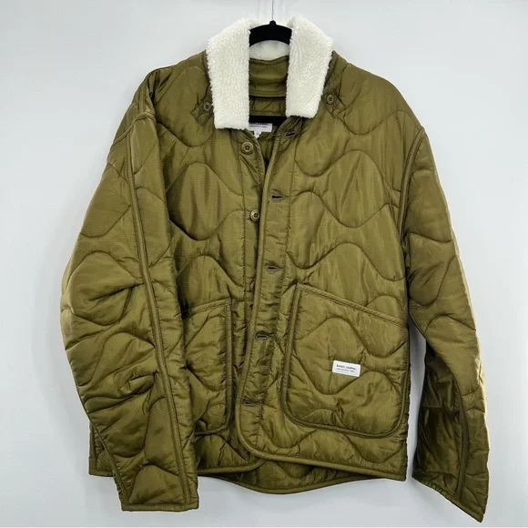 NWT Banks Journal Georgia Jacket Sherpa Collar Mid-Weight Quilted Weave XL M - Picture 10 of 16